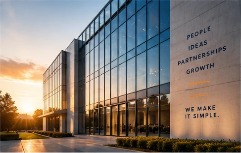 Modern architecture representing progress and business growth